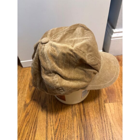 Faded Glory Brown Cotton Newsboy Cap One Size Adjustable - Picture 3 of 7